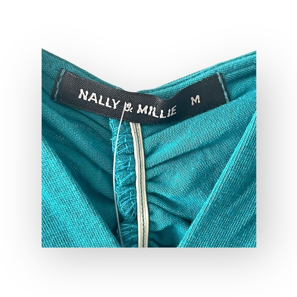 Y2K: new Nally & Millie ᪣ Jewel Tone Sequin Embellished Cami Tank Top ᪣ Teal M - Picture 6 of 16